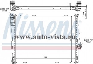    (NISSENS) BMW 3 E46 (98-), M/A +/-; BMW Z4 (03-), A +